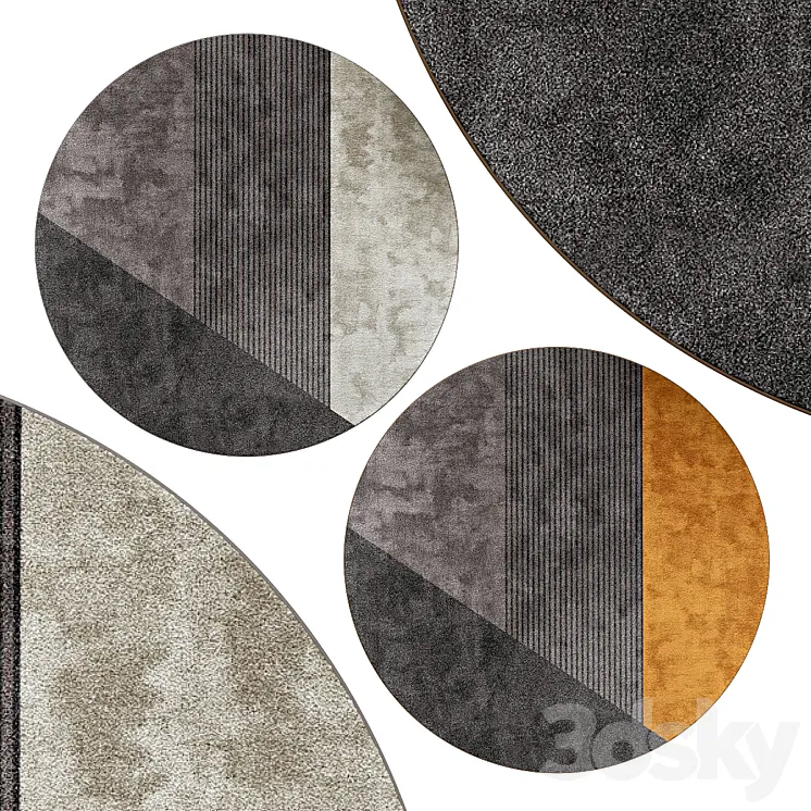 Circle rugs | No. 066 3DS Max