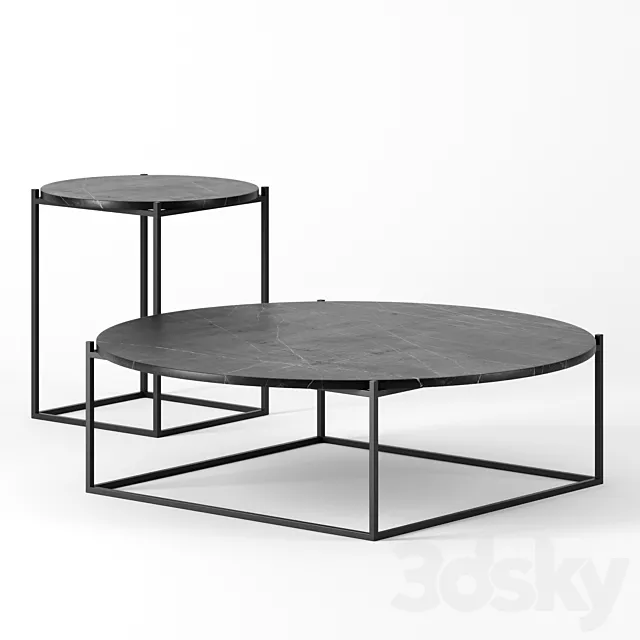 Circle tables set by Wendelbo 3ds Max