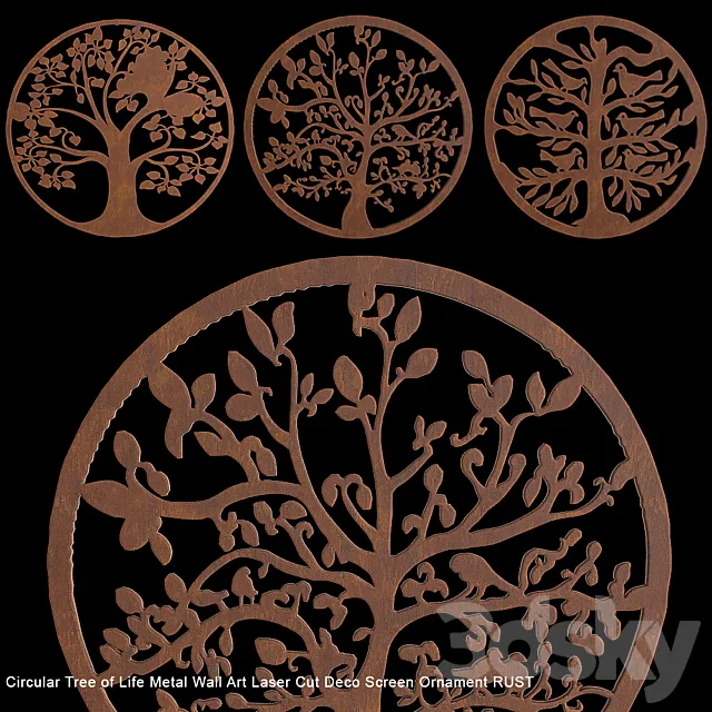 Circle Tree of Life 3DS Max Model