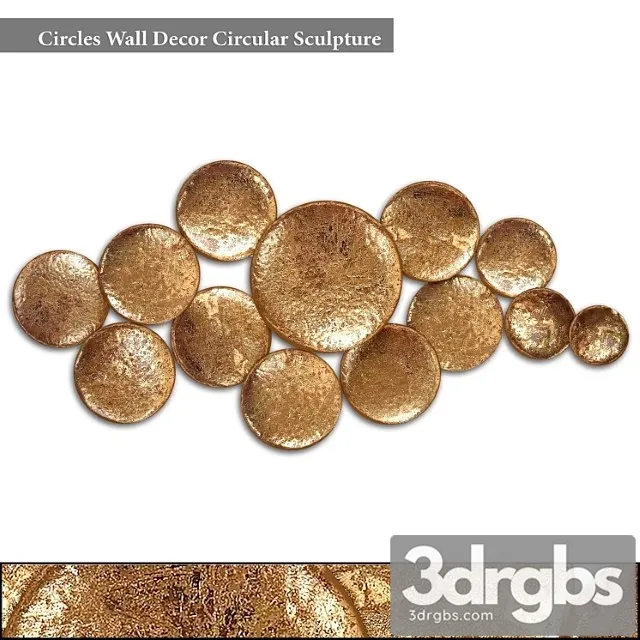 Circles wall decor circular sculpture 3dsmax Download