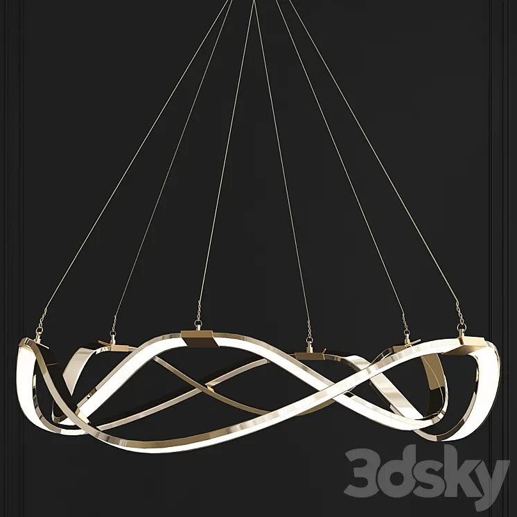 Circular Pendant Light Modern 3DS Max