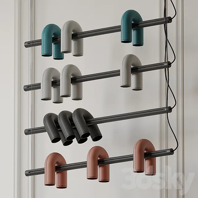 Circus Track Light by Haute Living 3ds Max