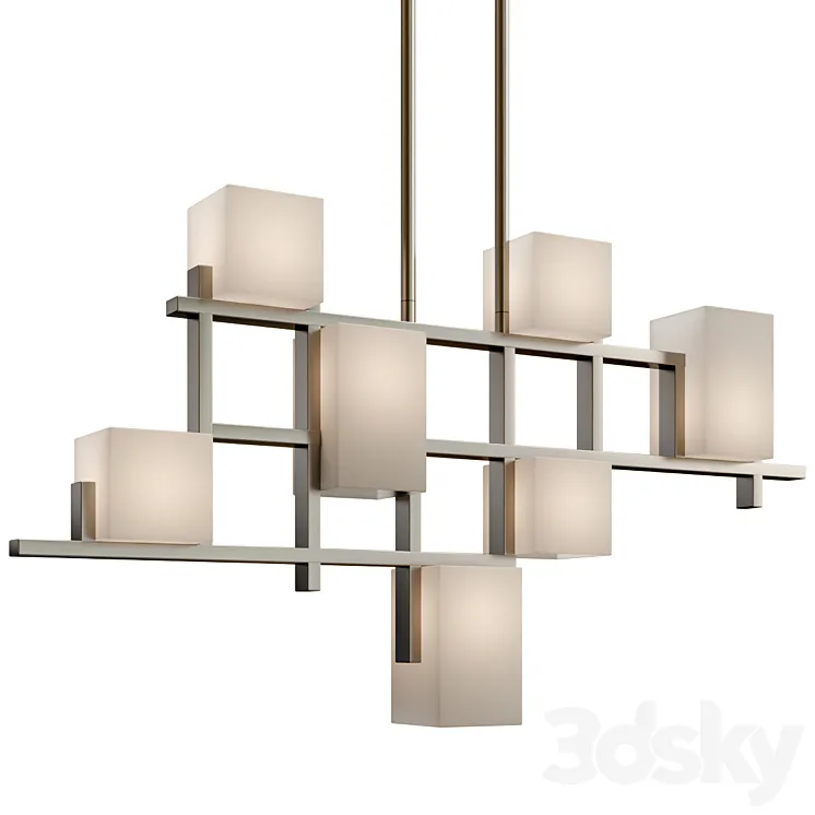 City Lights Linear Chandelier by Elstead 3DS Max Model