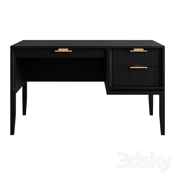 City Writing desk small (drawers on the right) 3DS Max Model