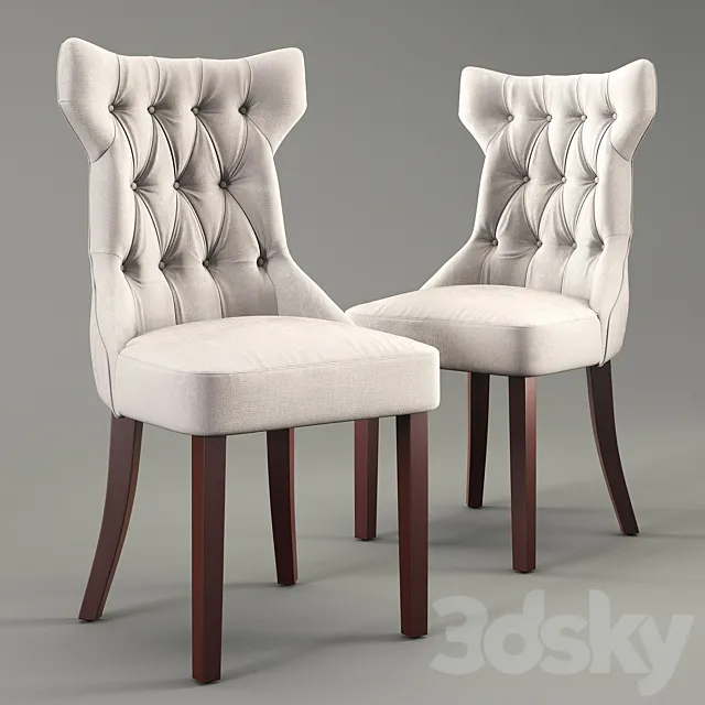 Clairborne tufted dinning chair 3ds Max