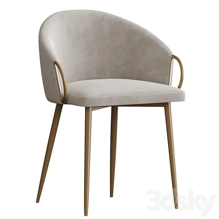 Claire counter chair 3DS Max Model
