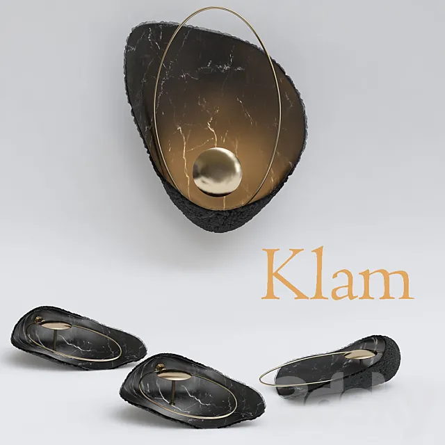 Clam_black 3ds Max