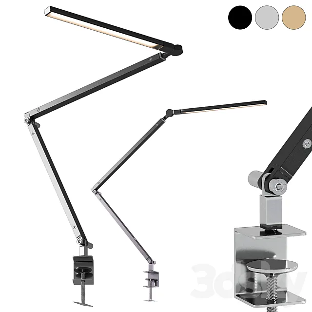 Clamp table lamp RH Restoration Hardware Z-bar 3ds Max