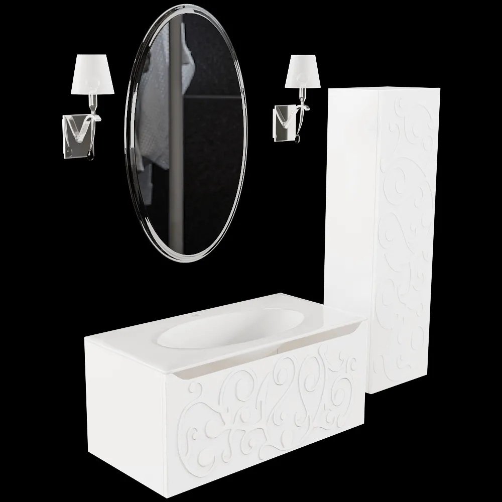 Clarberg – Bathroom set Elegance 3ds Max
