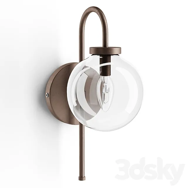 Claremont Glass Globe Sconce 3ds Max