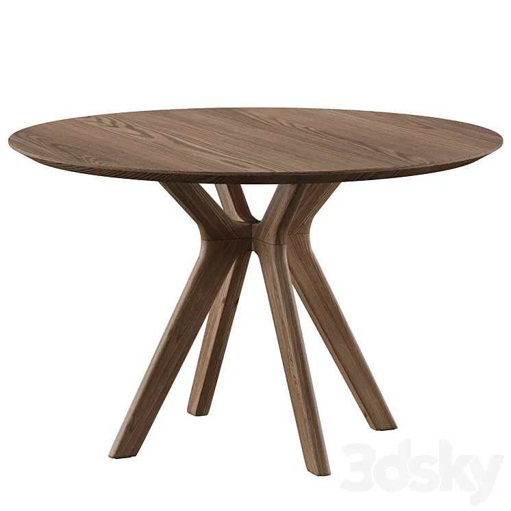 Clark Round Dining Table 3DS Max
