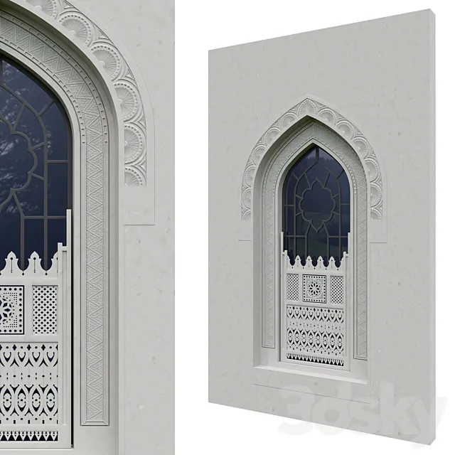 Classic Arabic Window 3dsMax Model