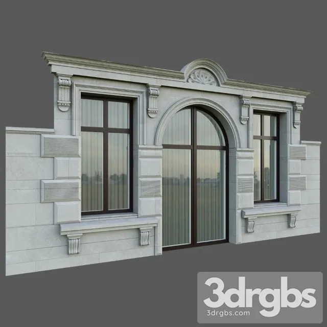 Classic Arched Window 2 3dsmax Download