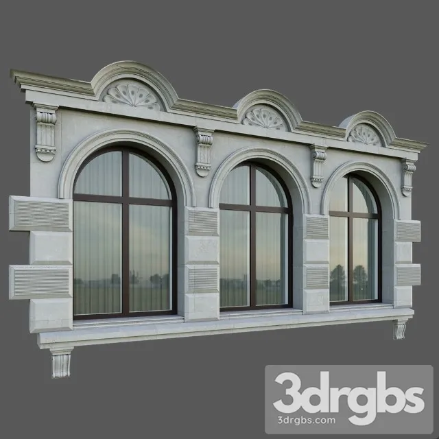 Classic Arched Window 3dsmax Download