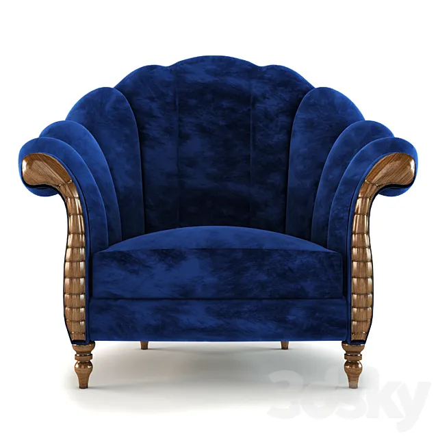 Classic armchair 3ds Max