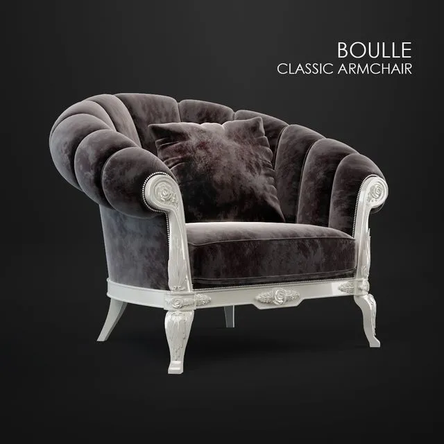 Classic Armchair BOULLE 3dsMax Model