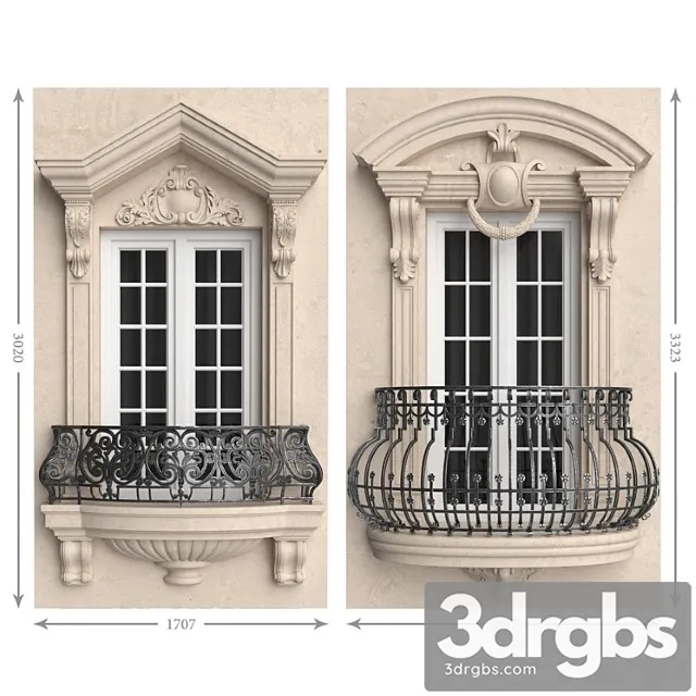 Classic balconies 2 3dsmax Download
