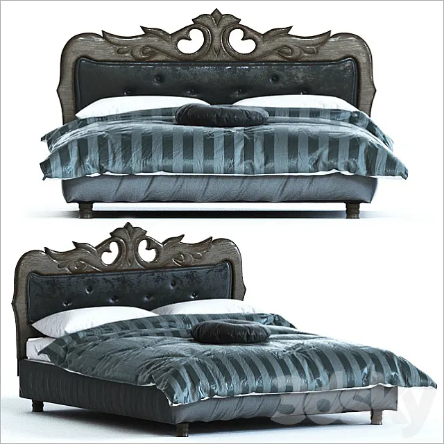 classic bed 3DS Max Model