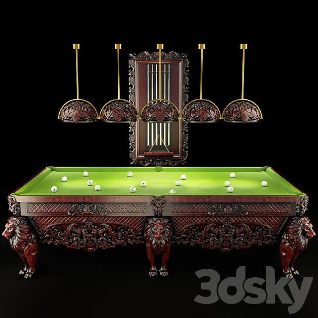 Classic Billiards 3ds Max