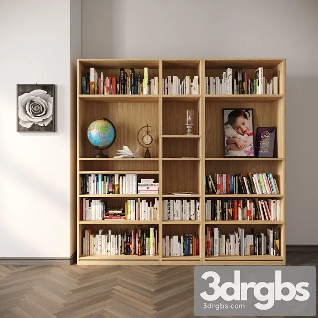 Classic book shelf yk2 3dsmax Download