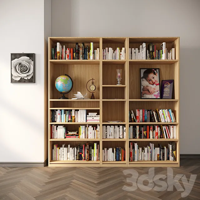 Classic Book Shelf YK2 3DSMax File