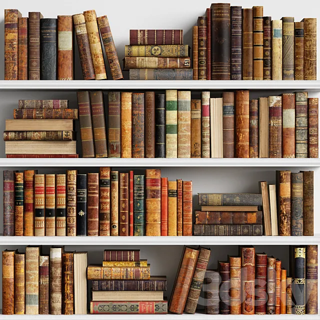 Classic Books 10 3DS Max Model