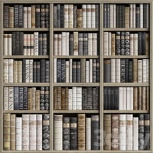 Classic Books 44 3DS Max Model