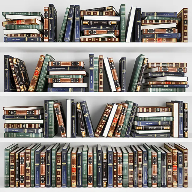 Classic books set 1 3DS Max Model