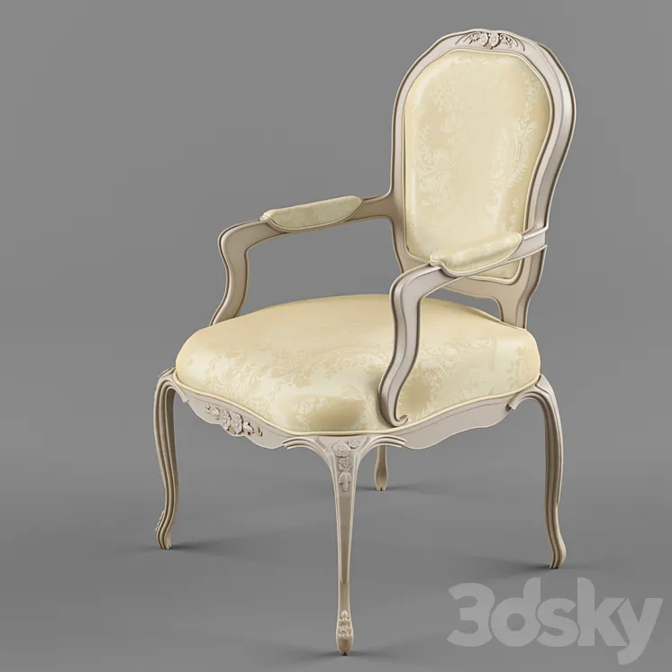 Classic chair Louis 3DS Max