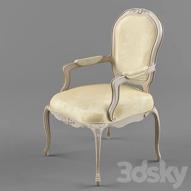 Classic chair Louis 3DS Max Model