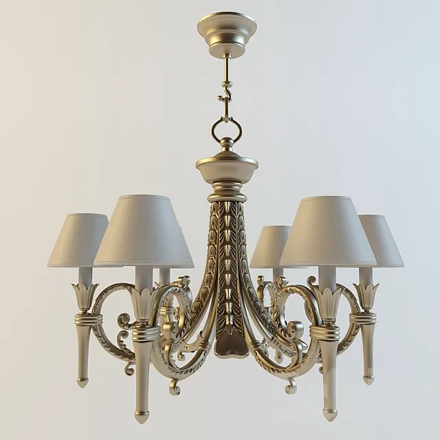 Classic chandelier 2 3ds Max