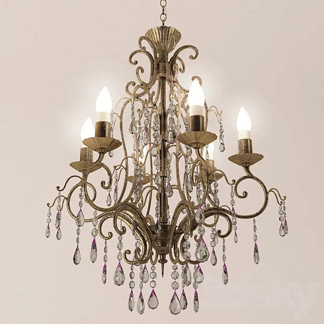 Classic Chandelier 3ds Max