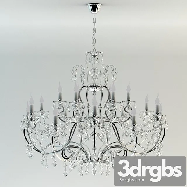 Classic Chandelier in Chrome 3dsmax Download