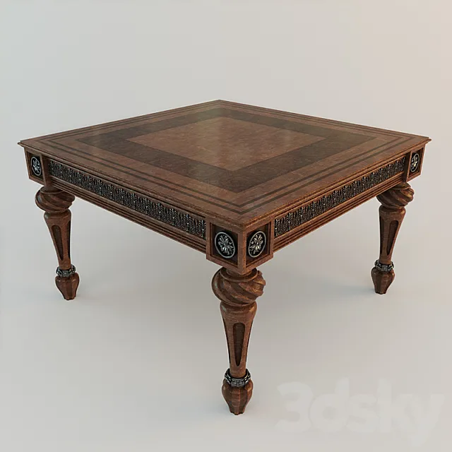 Classic coffee table 3ds Max