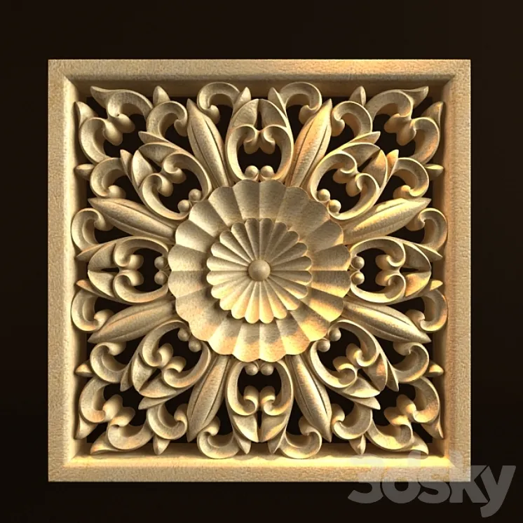 Classic Crafting Ornament 002 3DS Max