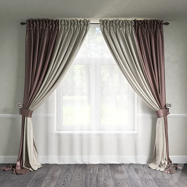 classic curtains 3DSMax File