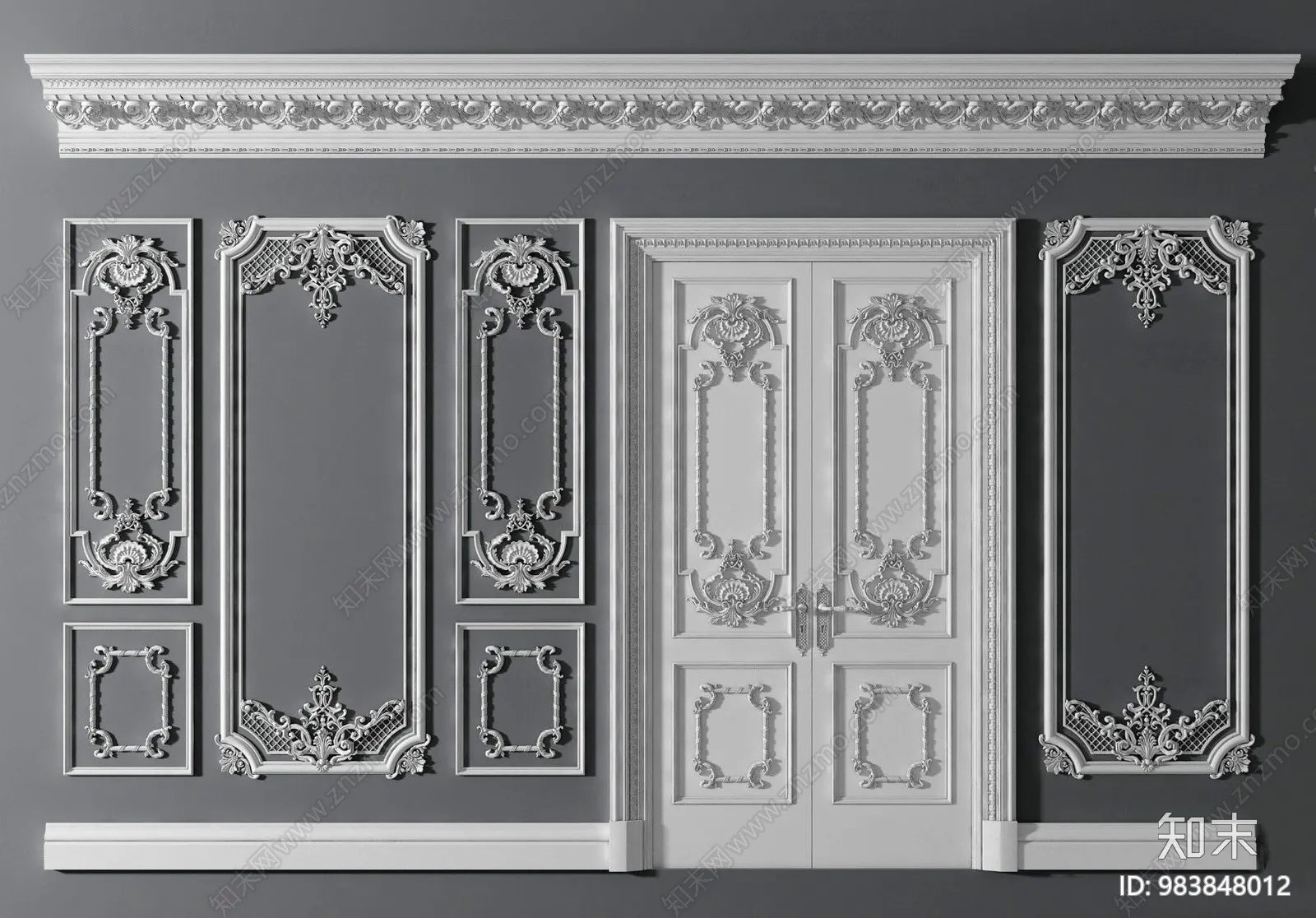 Classic Detail 3D Models – Plaster 3D – 018