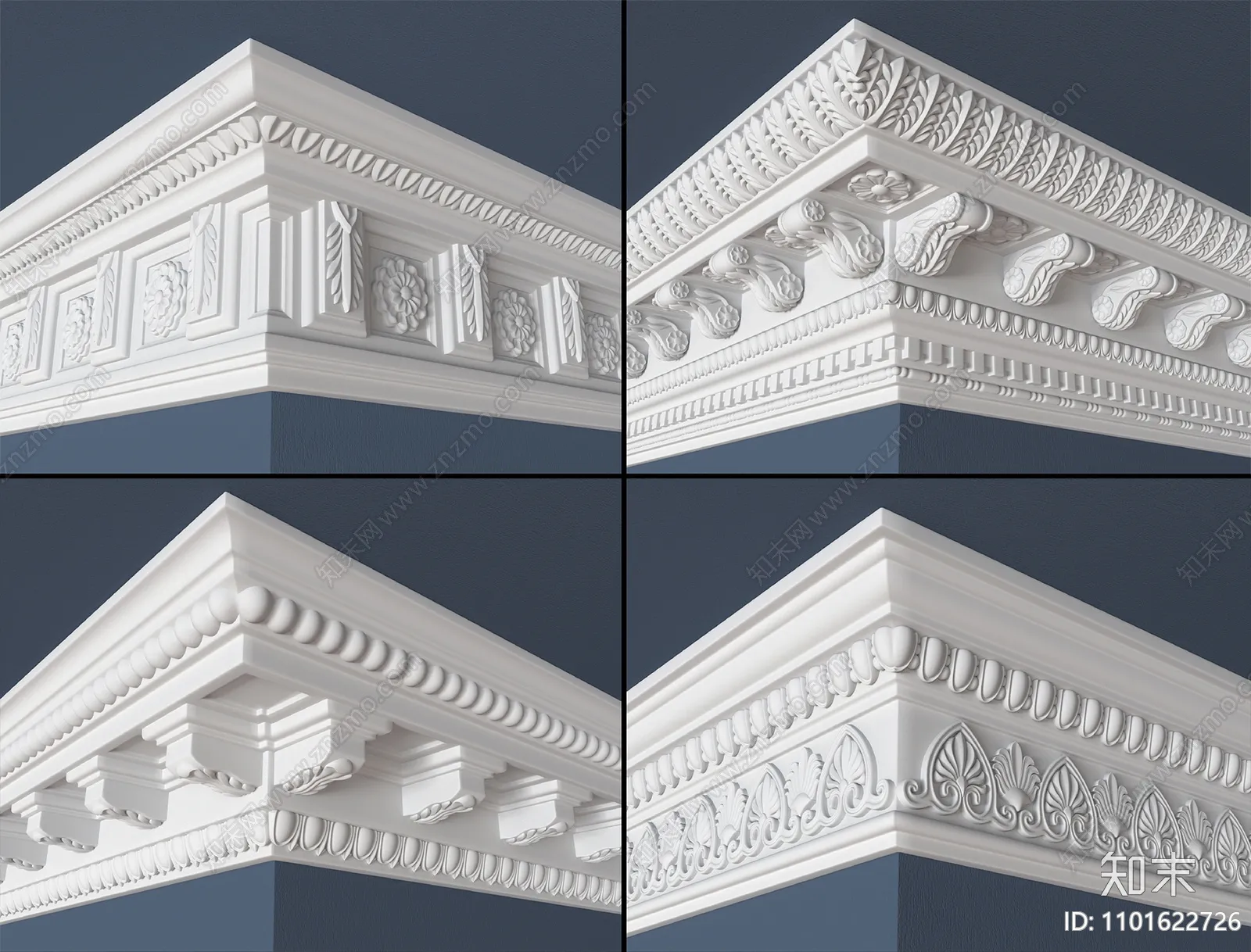 Classic Detail 3D Models – Plaster 3D – 020