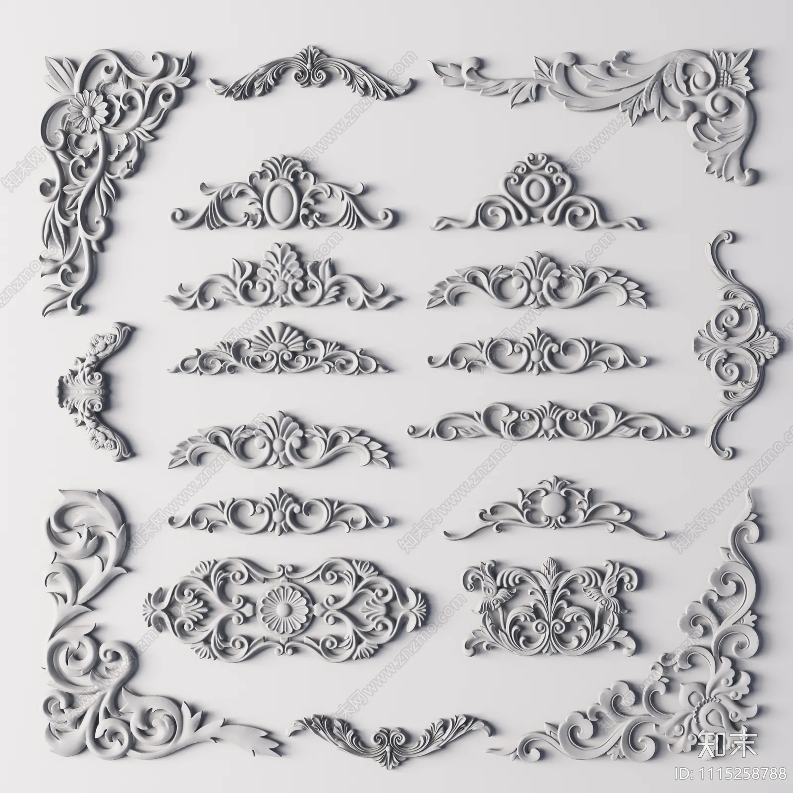 Classic Detail 3D Models – Plaster 3D – 030