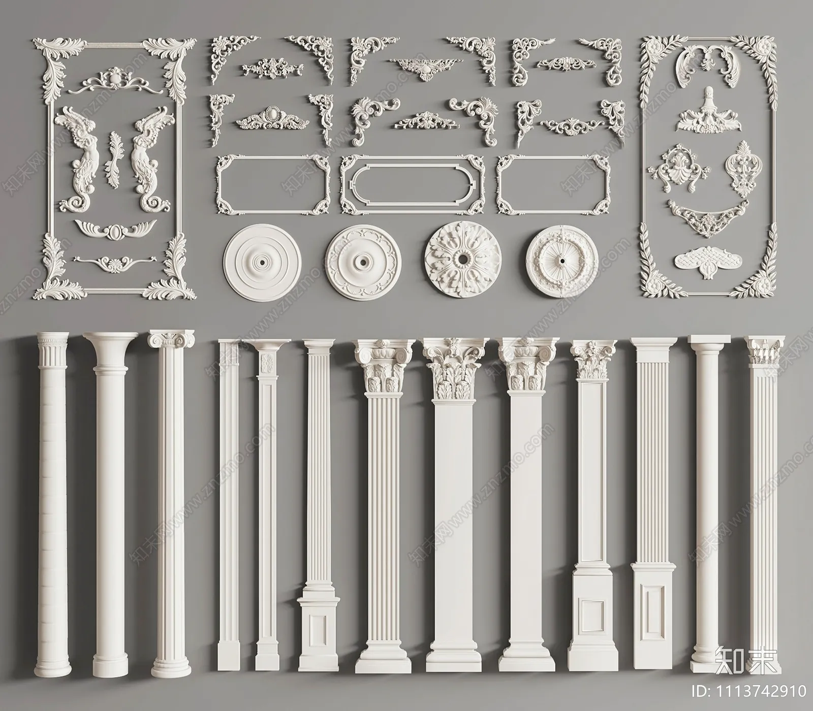 Classic Detail 3D Models – Plaster 3D – 035