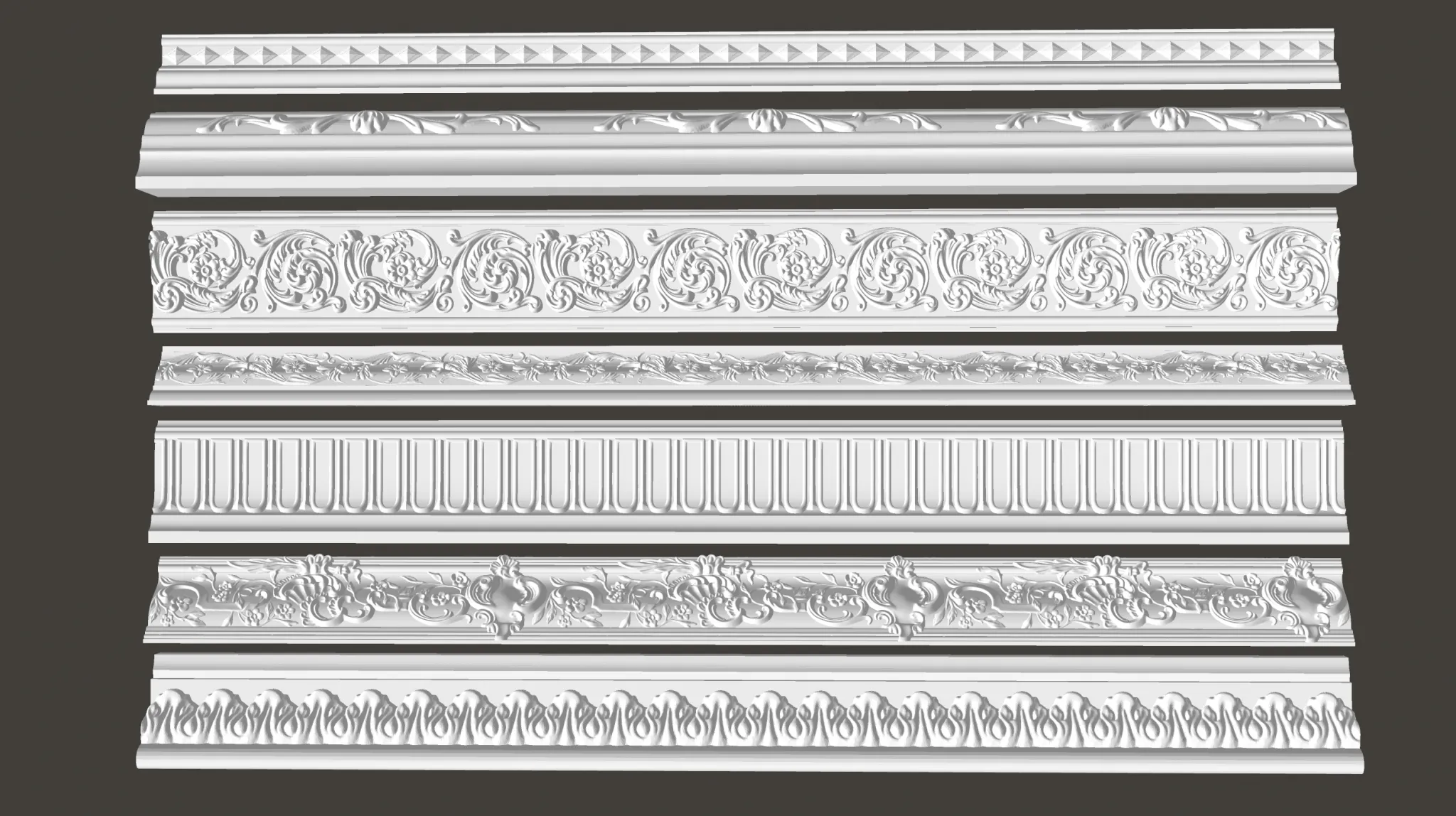 Classic Detail 3D Models – Plaster 3D – 041