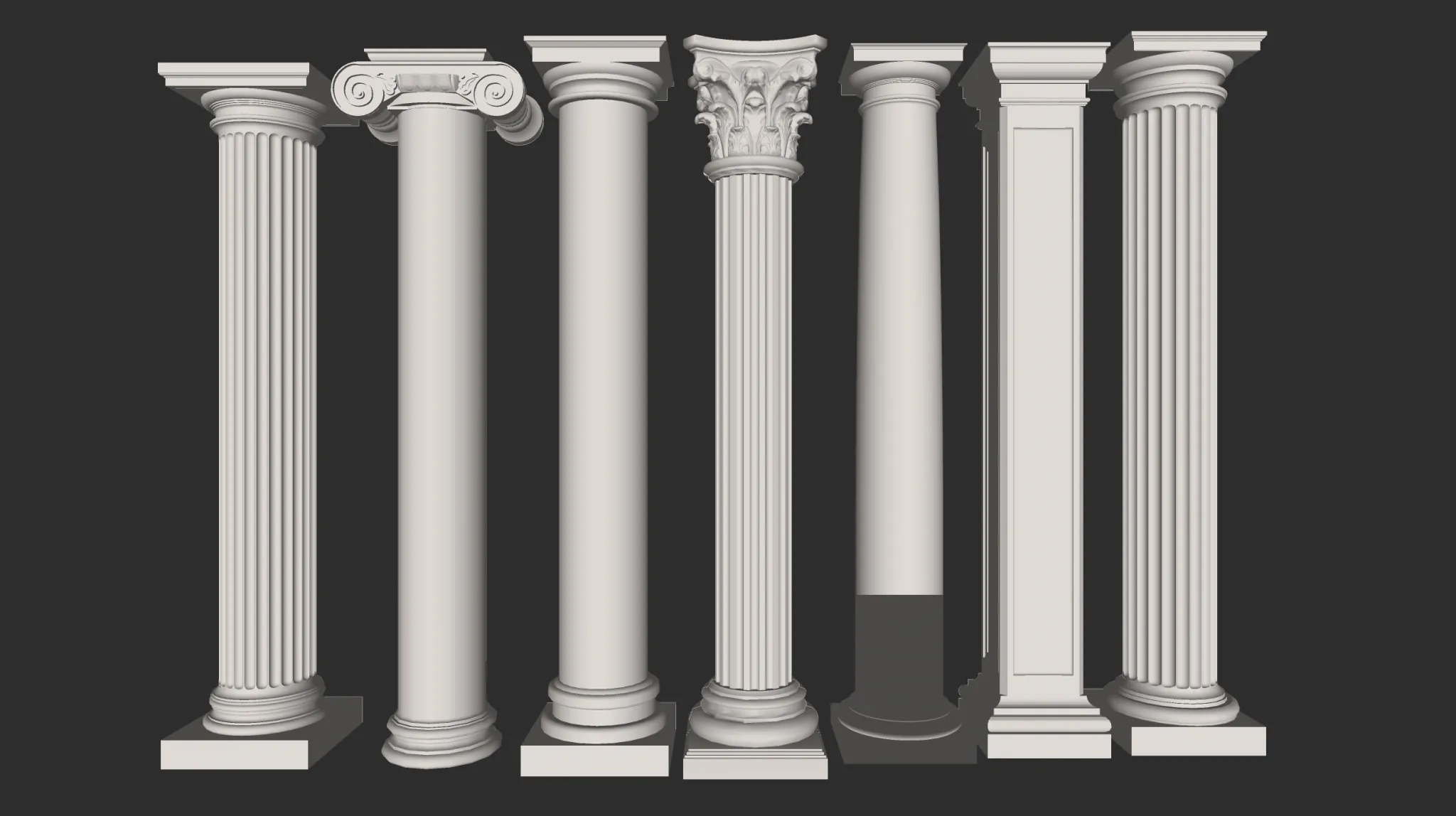 Classic Detail 3D Models – Plaster 3D – 044