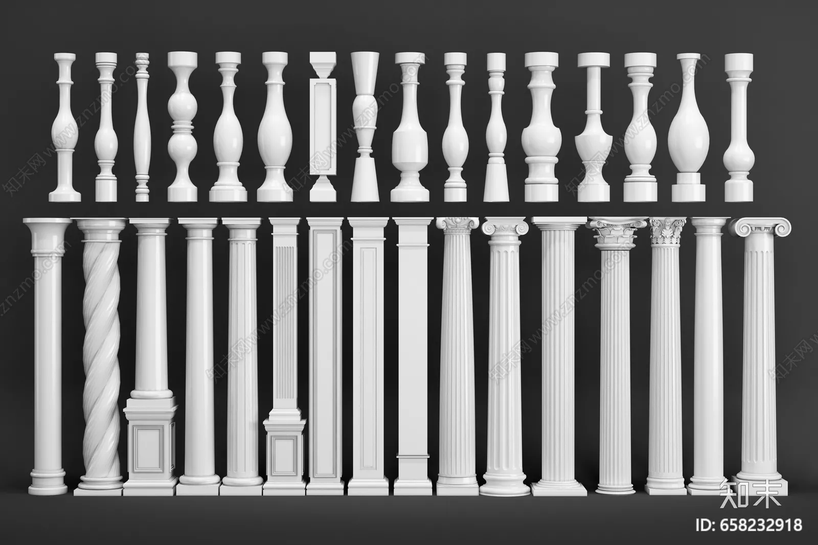 Classic Detail 3D Models – Plaster 3D – 056