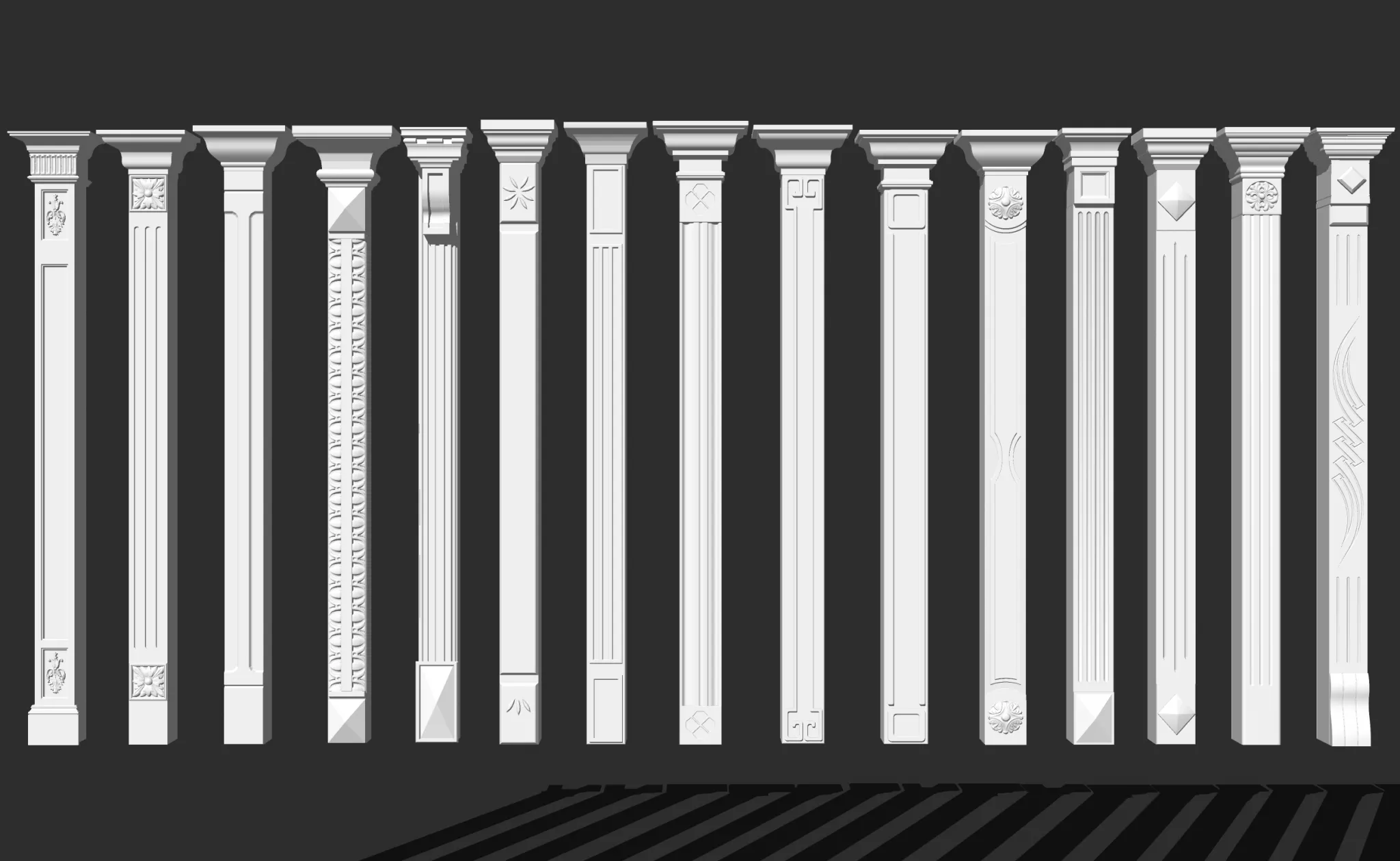 Classic Detail 3D Models – Plaster 3D – 058