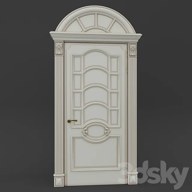 Classic door 3ds Max