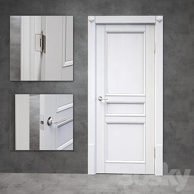 Classic door 3DS Max Model