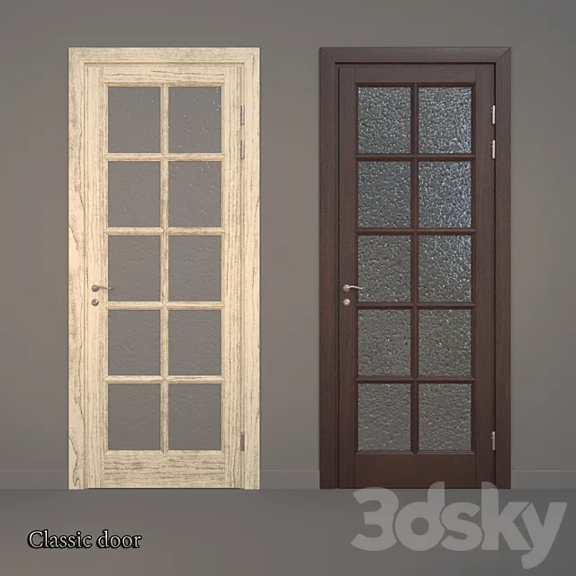 Classic Door 3DS Max Model