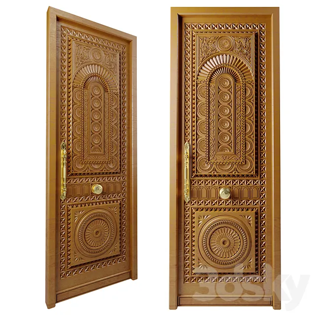 Classic Door N03 3ds Max