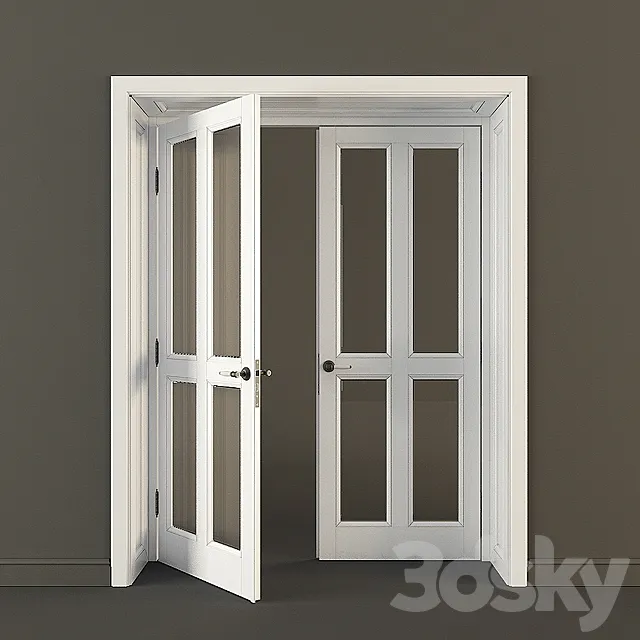 Classic door opening and framing 3DSMax File