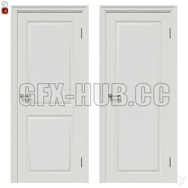 Classic Door Set 04 3dsMax Model